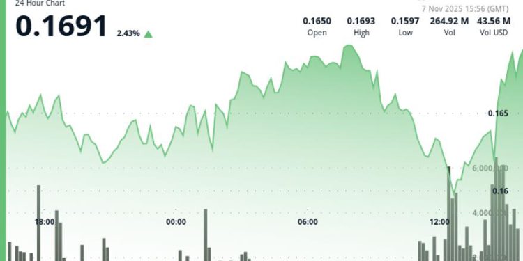 HBAR Edges Lower 2.3% to $0.164 Amid Bearish Outlook