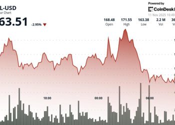 SOL Drops Below Key $165 Level as Technical Support Cracks