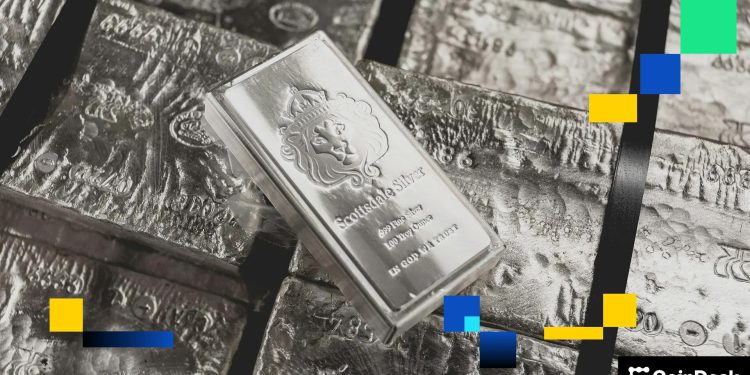 Tokenized silver volumes explode as metal’s price rises to record
