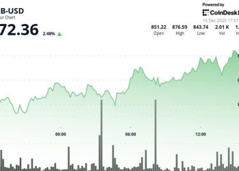 BNB outperforms crypto majors as volume surges and price tops $870