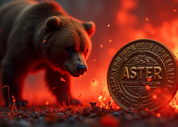 Aster, Telcoin top losers amid sharp crypto downturn