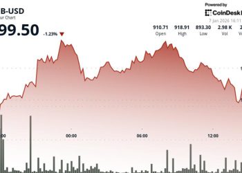 BNB falls below $900 even after network upgrade, ecosystem developments as market declines