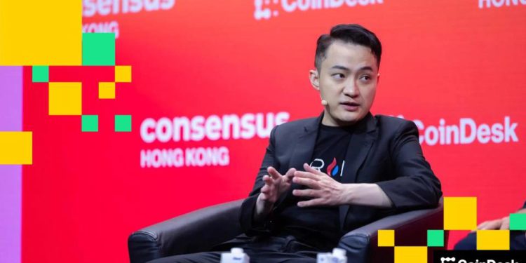 Justin Sun says ‘keep going’ on Tron Inc’s TRX buys